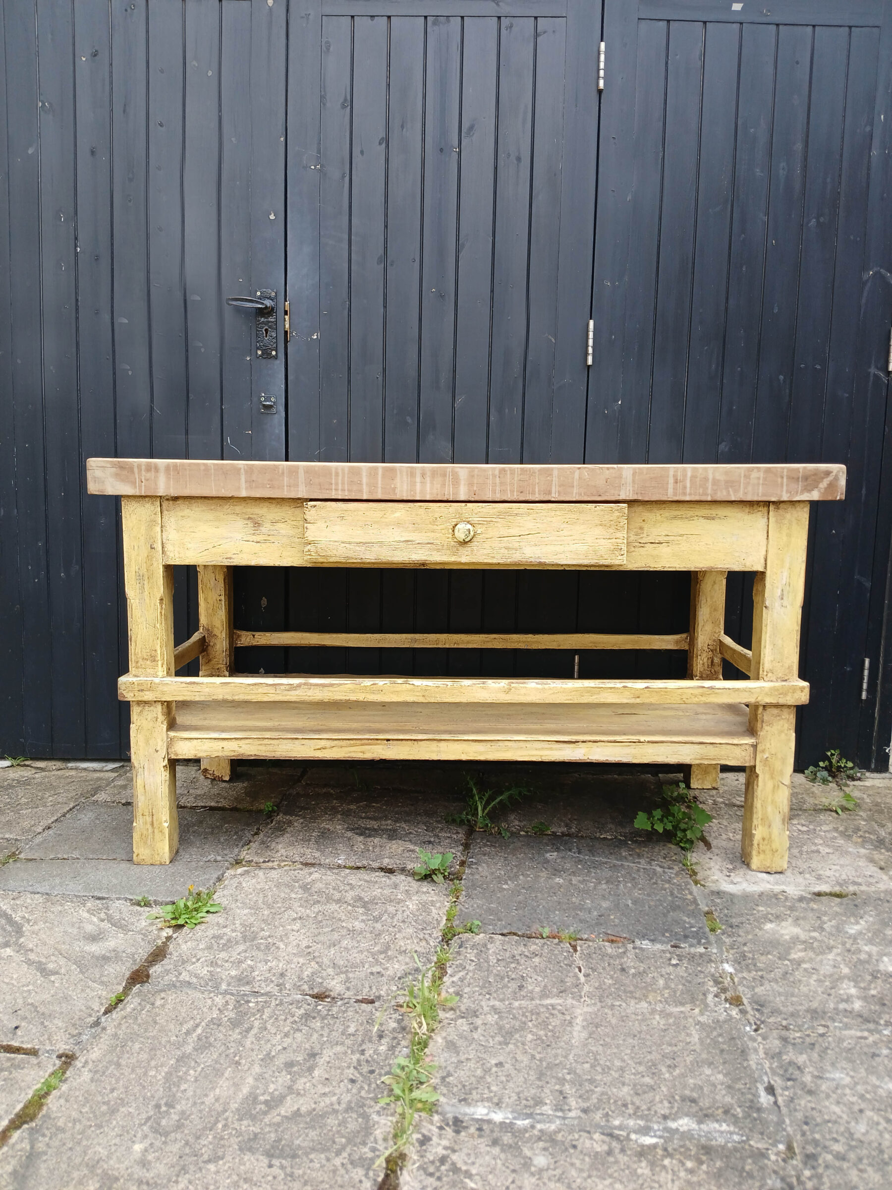 Antique, Pine Scullery Kitchen Worktable