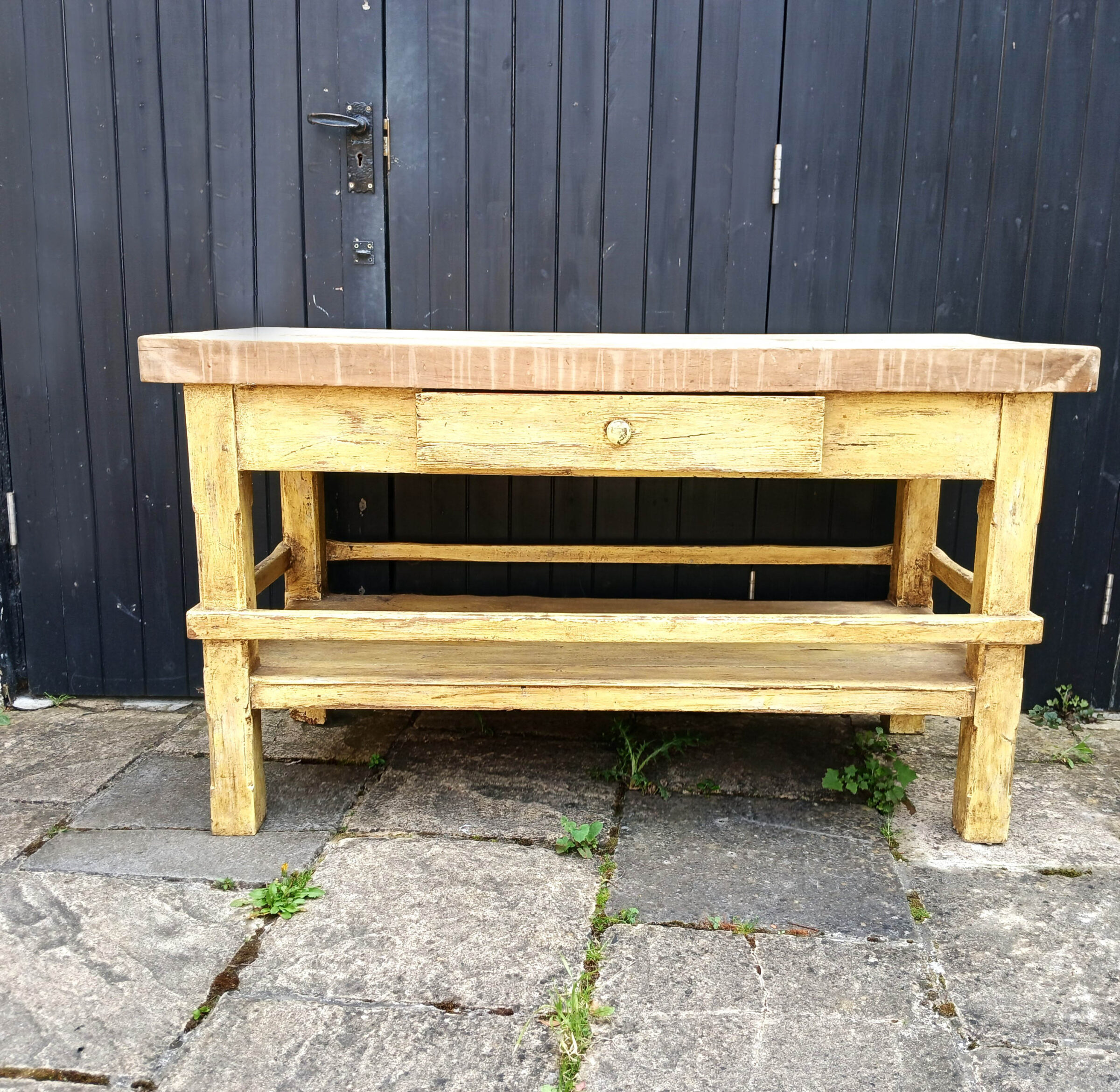 Antique, Pine Scullery Kitchen Worktable